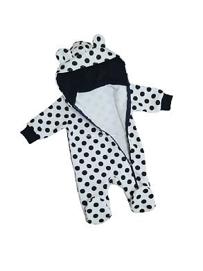 "МоёДитё" комбинезон с ушками в горошек КБ160 "Магнолия"  в Тольятти